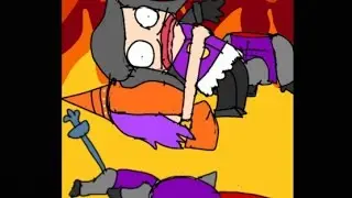 Industrial Castle with Orange Princess - Castle Crashers Painter Boss Paradise