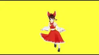 VulkanAPIで霊夢さんに踊っていただいた