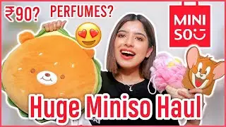 *Best* MINISO HAUL starting at ₹90😍 Perfumes, Bags & Plushies | Anindita Chakravarty