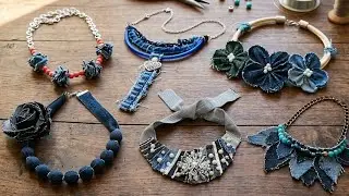 👉TUTORIAL Nadie me dijo que la Mezclilla podía verse así 😱 | Collar paso a paso