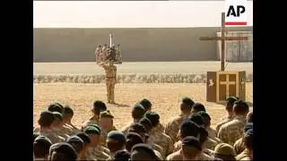 Remembrance service for war victims, UK troops