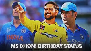 Ms Dhoni Birthday Status 2025 🎂 Ms Dhoni Birthday Whatsapp Status 🎊 Dhoni Birthday Edit Status 2025