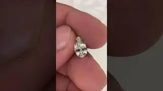 UNHEATED MADAGASCAR IP3 WHITE SAPPHIRE CT #sapphire #white  #geometriccut #gemstone #fyptiktok