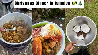 Мой ямайский рождественский ужин | Что мы ели | Традиционный ямайский пир 🇯🇲🎄
