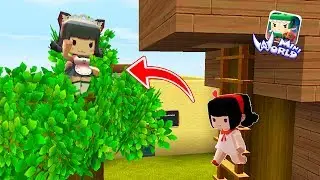 ME PARECIO HABER VISTO UNA LINDA GATITA 🐱😅 - MINI WORLD BLOCK ART