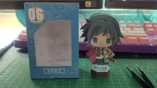 PAPERCRAFT | Tomioka Giyuu Chibi & Box - Kimetsu no Yaiba / Demon Slayer
