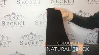 Secret Hair Extensions Colour 1B Natural Black