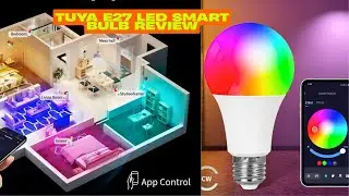 Tuya Smart LED Bulb Review 🔥 | 9W RGB Color Changing Bluetooth Light with Smart Life App!