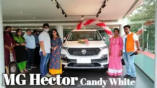 Taking Delivery of MG Hector Super || Candy White