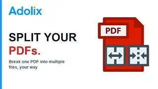 Split PDF documents with Adolix Split and Merge PDF