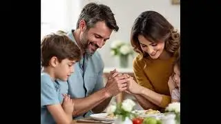 Grace Prayer before meals sung (always say Grace before you eat to thank God for the food) 