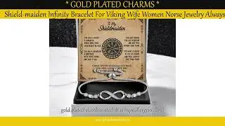 Shield-maiden Infinity Bracelet For Viking Wife Women Norse Jewelry Always Love