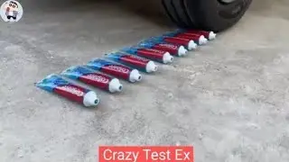 Experiment Car vs Colgate, Balloons, Coca Cola, Toy, Fanta | Crushing Crunchy & Soft Things by Car |