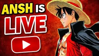 LIVE Luffy Drawing ✍️🔥 | One Piece Anime Art LIVE | Pen Drawing | Ansh is Live