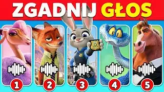 Zgadnij Postać z Zwierzogrodu 2 po głosie 🔊 Judy 🐰 Nick 🦊 Gary 🐍 Flash 🦥