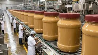 You Won't Believe How PEANUT BUTTER Is Made In Just 10 Minutes