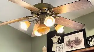 Hunter Summer Breeze & Hampton Bay Holly Springs Ceiling Fans in a Coffee Shop (Quick Update/Remake)
