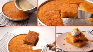 ألذ بسبوسه هتجربوها 😎بسبوسه مرمله  بسبوسة الحلواني