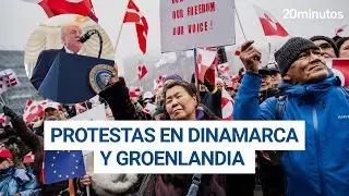 PROTESTAS en DINAMARCA y GROENLANDIA contra la ANEXIÓN propuesta por TRUMP