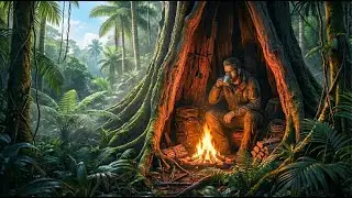 Bushcraft Survival: Turning a Hollow Tree into a Safe Forest Shelter