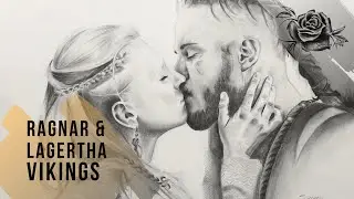 Lagertha & Ragnar - Vikings drawing