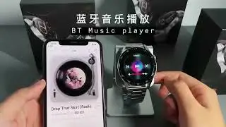 H40 Men's NFC Bluetooth Handsfree Call IP68 Waterproof Music Sports 1.3 inch HD Color Screen Watch