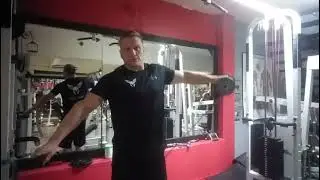 Training tip for shoulders - combining CABLE & DB