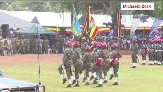 Uganda Military Police accords National flags tight security and honor