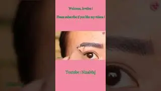 eyebrow makeup #makeup  #eyebrows #tutorial #shorts  #beautiful #brows