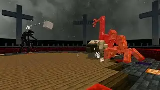 mutant enderman VS mutant husk VS mutant creeper VS mutant drowned