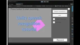 Unity speech recognition setup tutorial