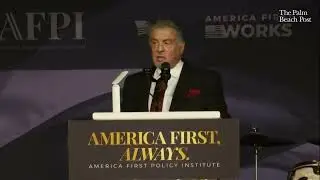 Sylvester Stallone references 'Rocky' and George Washington before announcing Donald Trump