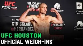 UFC Houston: Strickland vs. Hernandez Official Weigh Ins