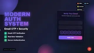 Build Secure Login & Signup with OTP Verification | Node.js + HTML,CSS, JS Tutorial | #login #signup