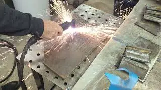 Warfox cut 50 DP on half inch steel plate