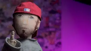 Fred Durst Doll (Wes Borland Doll) Limp Bizkit. Face drawing process. Процесс рисования лица.