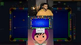 All balls indirect Clearance in one sided epic game #8ball #gaming #tricks #fyp  #billiards #mini