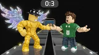 Bacon vs Tryhard on Roblox Squid Game: Glass bridge