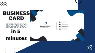 how to design a business card in photoshop within 5 minutes