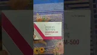 CEROXITUM-500 TABLET#CEFUROXIME AXETIL TABLET I.P 500 MG#MEDICINE WITH SWARAJ