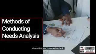 Describe the needs analysis from a customer perspective (LU4/LO3)