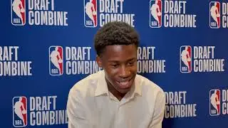 2025 NBA Draft Combine: VJ Edgecombe on Guard Skills Developed at Baylor