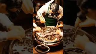 Tiny Watchmakers Repair a Giant Pocket Watch! 🤯🕰️ | Miniature World Art | World Of Tiny Men #watch