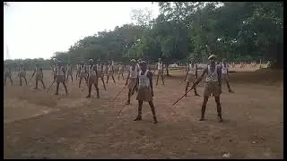 Short lathi drill training @ APTC Jharsuguda