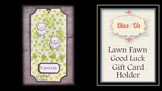 Dies R Us DiesRUs - Lawn Fawn -  Gift Card Holder with layered stencil