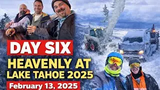 Tahoe Ski Trip 2025 | Day 6: POWDER CHAOS at Heavenly ❄️ Truck Breakdown, Storm Skiing & Cabin Jams 