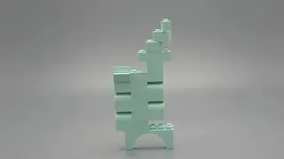 Organized Brick Art: Seafoam Wall