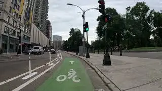 Boston Massachusetts - Suffolk University Downtown - How To Ride Bike Lane Paths - Orange Red Line T