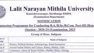 LNMU.B.Sc/B.Com/B.A Session (2020-23) Exam program
