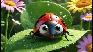 Itsy Bitsy Ladybug | Cute Bug Song for Kids | Fun Nature Learning Nursery Rhyme